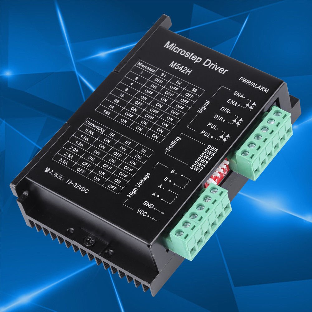 M542H Stepper Motor Driver Controller 2 Phase 128 Microstep for 42 57 Motor EM