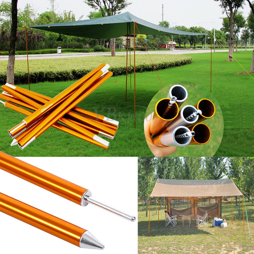 &Icirc;&brvbar;16mm Camp Rain Tarp Trail Sun Shade Awning Shelter Canopy Tent Cover Poles