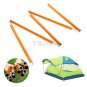 &Icirc;&brvbar;16mm Camp Rain Tarp Trail Sun Shade Awning Shelter Canopy Tent Cover Poles