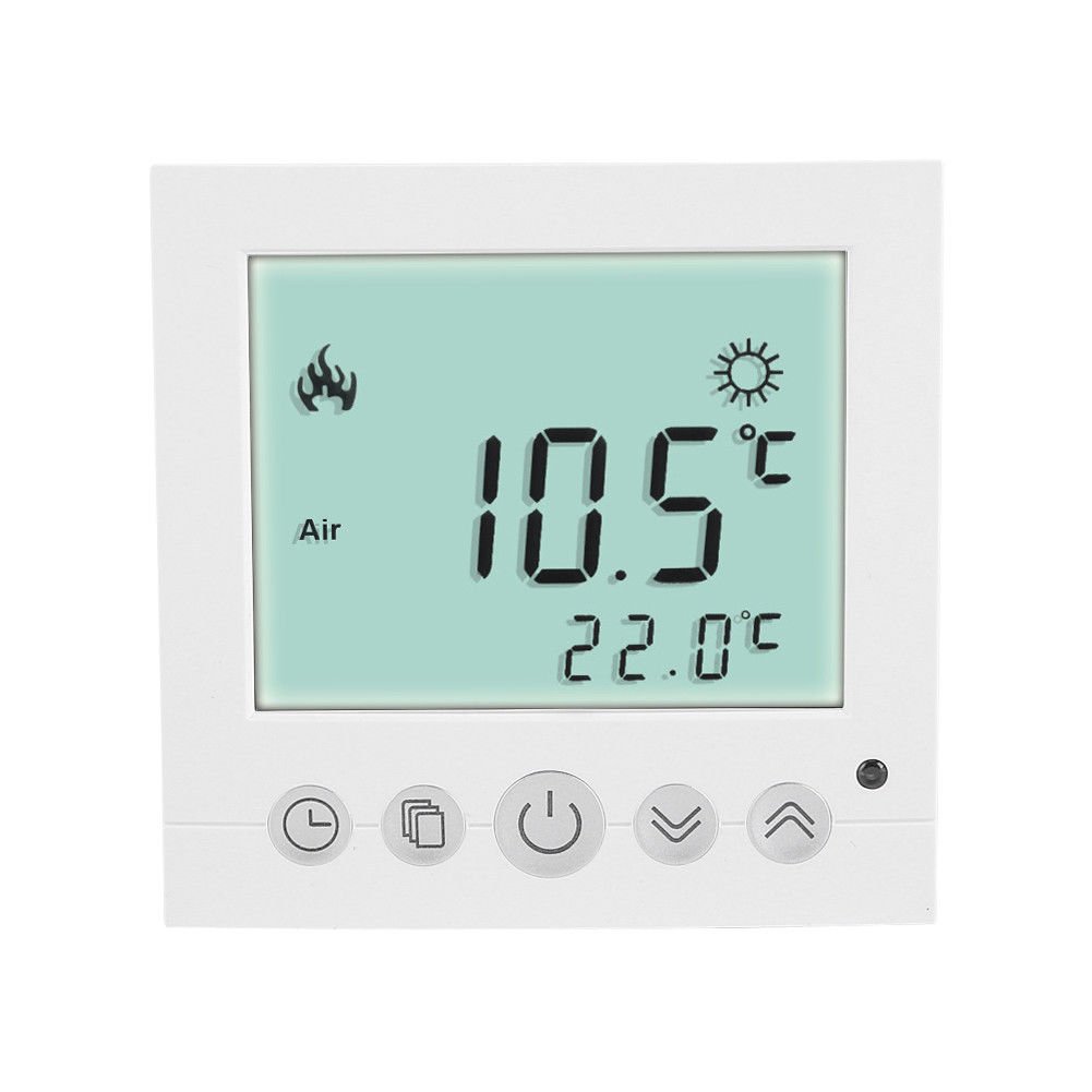 LCD Digital Programmable Floor Heating Thermostat Temperature Control Backlight