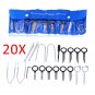 20 Pcs Car Radio Stereo Release Removal Tool Set Key For Audi Mercedes Benz EL