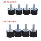 4x M6 M8 Rubber Bobbins Vibration Pump Isolator Mounts Standoff Car Boat Damper