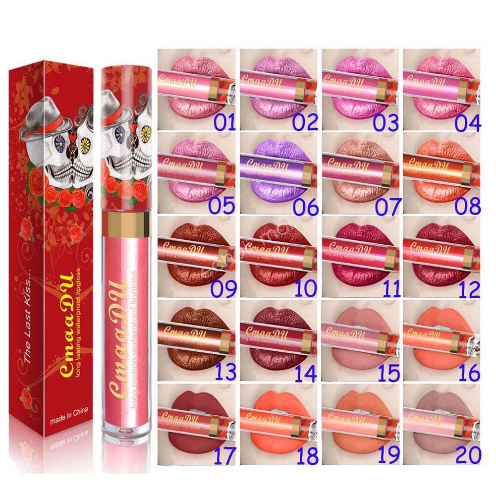 Metallic Glitter Matte Liquid Lipstick Waterproof Makeup LipGloss/Liner Cosmetic