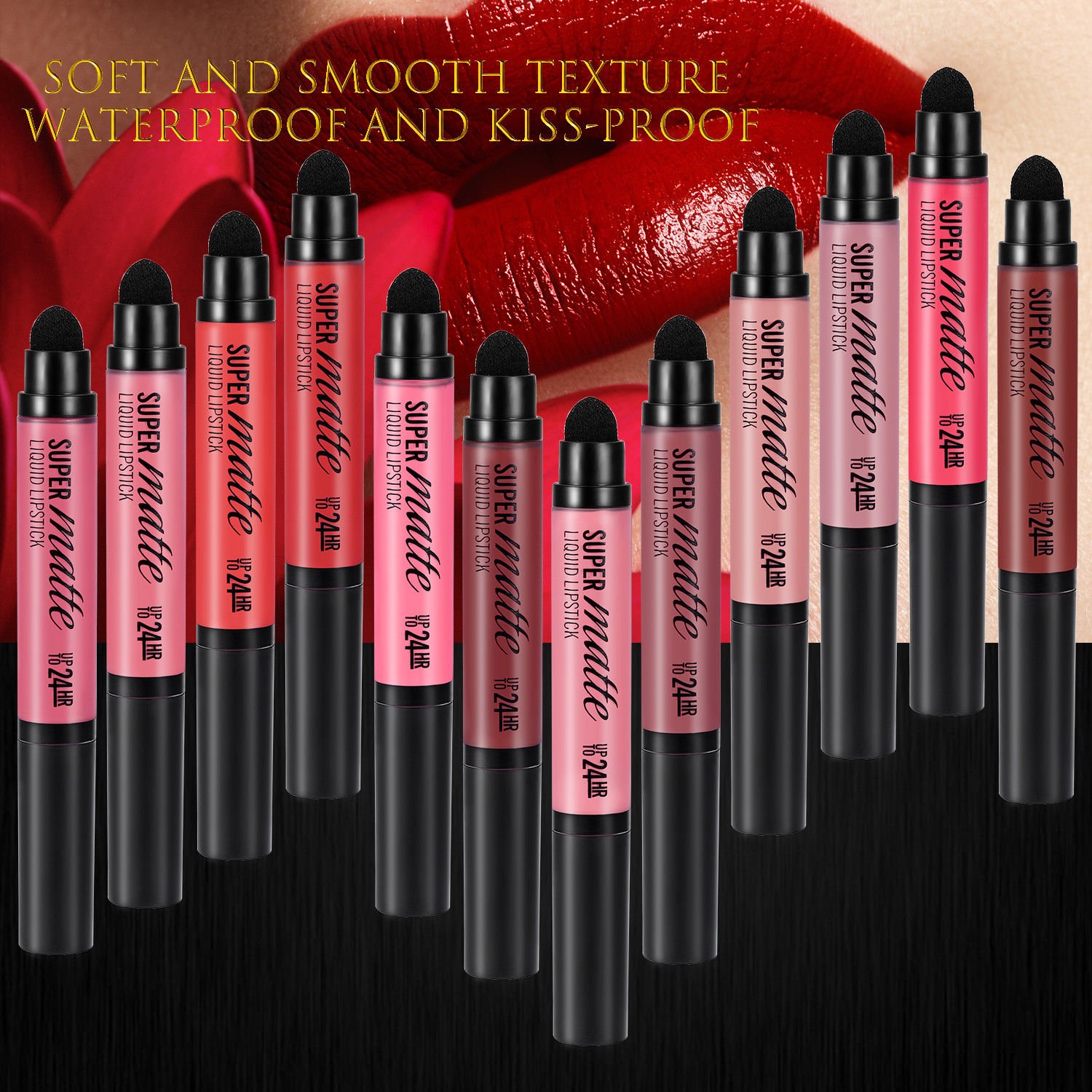 Matte Moisturizing Lipstick Lip Stick Waterproof Long Lasting Lipgloss Beauty