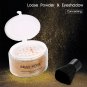 MISS ROSE Oil-control Beauty Makeup Loose Finishing Powder Foundation W/Brush