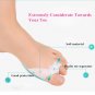 2pcs Gel Toe Separators Stretchers Straighteners Alignment Bunion Pain Relief