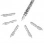 Owl Feather Quill Dip Pen&5 Stainless Steel Nibs Set Rare Stationery Gift+Box c