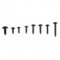 340Pcs Assorted Black Iron Self Tapping Drilling Cross Head Screw Bolt 8 Sizes