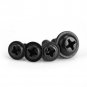 340Pcs Assorted Black Iron Self Tapping Drilling Cross Head Screw Bolt 8 Sizes