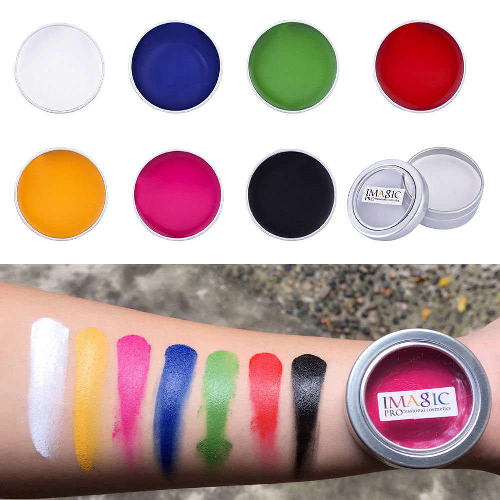 7 Colors Body Face Paint Kit Art Makeup Painting Pigment Fancy Dress Up Party