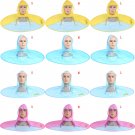 Foldable Headwear Rain Umbrella Hats Cap Hands Free For Children Fishing Hiking
