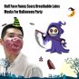 Half Face Scary Breathable Latex Masks Cosplay Fancy Dress Halloween  Prank Prop