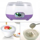 15W 1L Purple Stainless Steel Automatic Delicious Yogurt Maker DIY Container