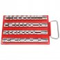 40/80Pcs 1/4" 3/8" 1/2" Socket Rail Tray Rails Storage Holder Tool With Handle
