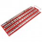 40/80Pcs 1/4" 3/8" 1/2" Socket Rail Tray Rails Storage Holder Tool With Handle