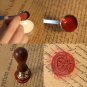 Stamp Seal Sealing Wax Set Vintage Antique Alphabet Initial Letter with Box Gift
