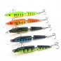 Lot 5pc Multi-jointed Minnow Fishing Lures Bait Swimbait CrankBait Tackle Lure