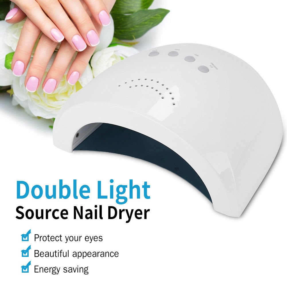 48W CCFL LED UV Lamp Nail Dryer Nail Gel Polish Curing Lamp Art DIY Beauty Salon