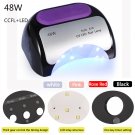 48W LED CCFL UV Lamp Nail Dryer Curing Light Machine UV Gel Nail Polish Timer