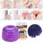 Wax Warmer Heater Machine + 300g Waxing Beans + 5pcs Hair Removal Sticks Set