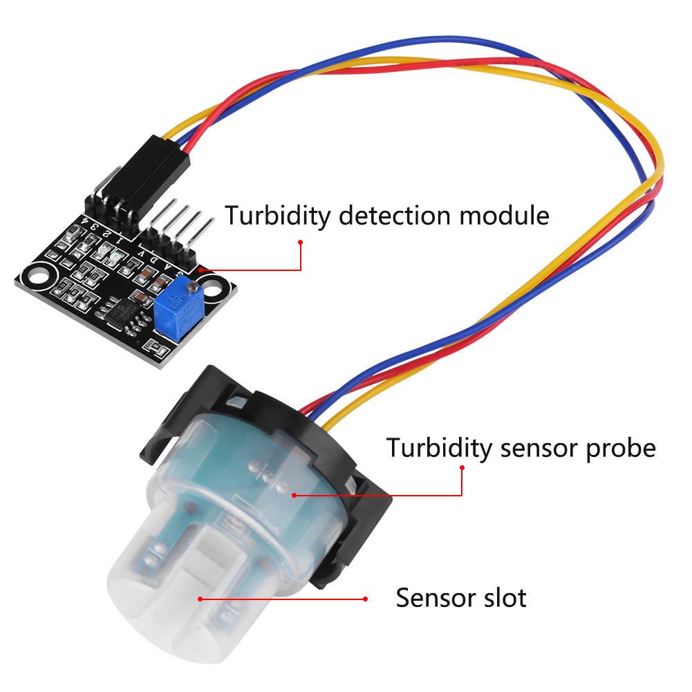 Turbidity Sensor Liquid Particle Suspended Turbidity Value Detection Module DC5V