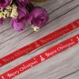 25yards 10mm Red Satin Ribbon Gift Wrapping Merry Christmas Craft Decor DIY coi