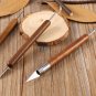 6x Assorted Polymer Clay Pottery Ceramics Sculpting Carving Tools Craft Brown
