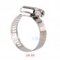 10Pcs Stainless Steel Cross Screw Drive Hose Clamp Fuel Line Worm Clip 10-51mm