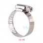 10Pcs Stainless Steel Cross Screw Drive Hose Clamp Fuel Line Worm Clip 10-51mm