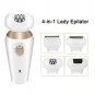Rechargeable Wet/Dry Lady Shaver Trimmers Body Hair Removal 3-in-1 Epilator