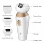 Rechargeable Wet/Dry Lady Shaver Trimmers Body Hair Removal 3-in-1 Epilator