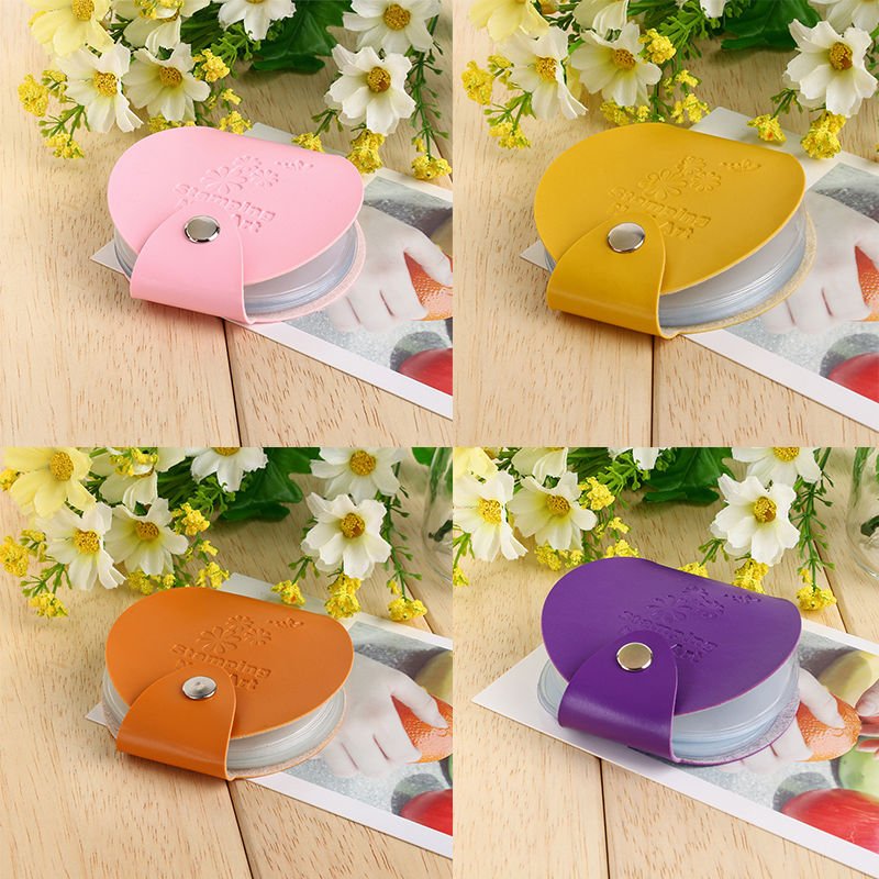 Stamping Nail Art DIY Image Plate Template Holder Case Bag Organizer Round Hot