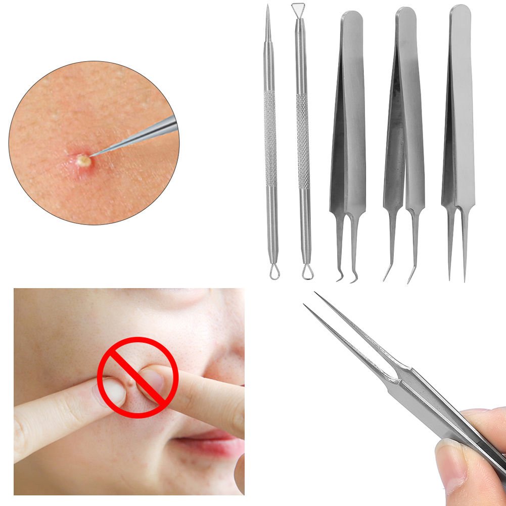 Bend Curved Blackhead Acne Clip Pimple Blemish Comedone Extractor Remover Tool
