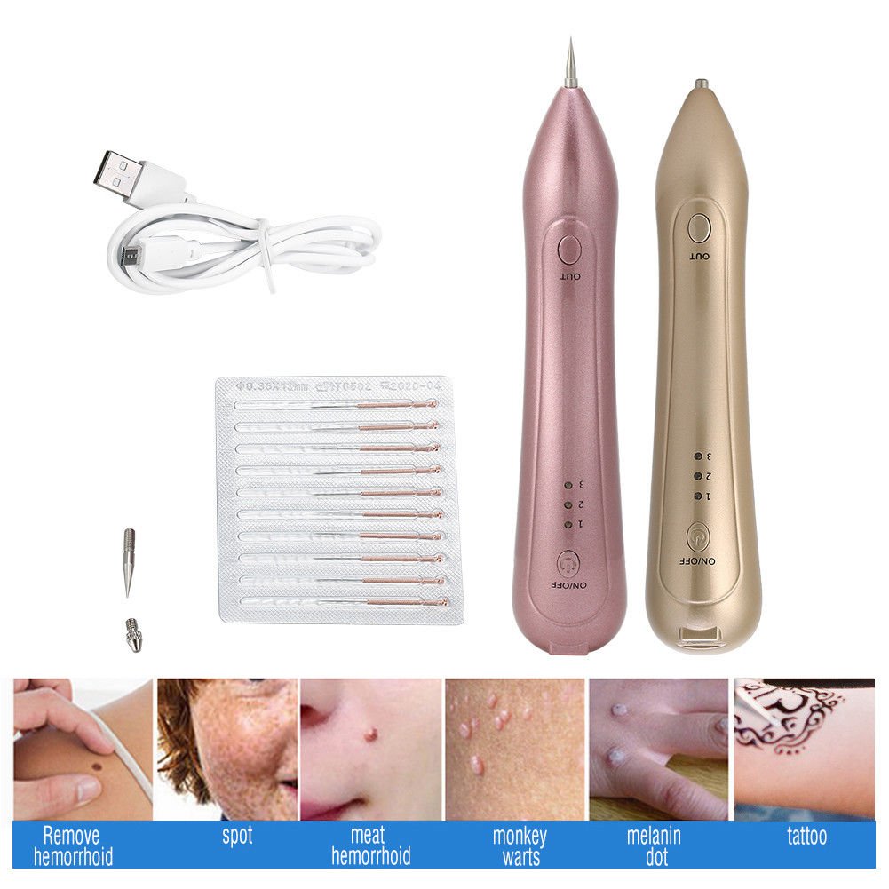 USB Mole Freckle Removal Pen Machine Laser Spot Moles Tattoo Remover Device