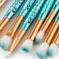 15PCS Fish Tail Makeup Brush Eyeshadow Eyeliner Blush Face Lip Cosmetics