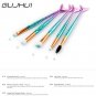 15PCS Fish Tail Makeup Brush Eyeshadow Eyeliner Blush Face Lip Cosmetics