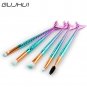 15PCS Fish Tail Makeup Brush Eyeshadow Eyeliner Blush Face Lip Cosmetics