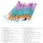 15PCS Fish Tail Makeup Brush Eyeshadow Eyeliner Blush Face Lip Cosmetics