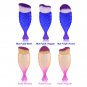 Flat Round Oblique Fishtail Blush Powder Fish Makeup Brushes Tool