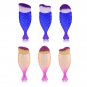 Flat Round Oblique Fishtail Blush Powder Fish Makeup Brushes Tool