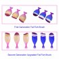 Flat Round Oblique Fishtail Blush Powder Fish Makeup Brushes Tool
