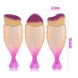 Flat Round Oblique Fishtail Blush Powder Fish Makeup Brushes Tool