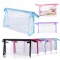 1/3/5/10pc PVC Clear Transparent Case Cosmetic Makeup Bag Toiletry Travel Zipper