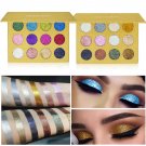 IMAGIC12 Colors Unique Glitter Long-lasting Eye Shadow Palette Makeup Cosmetics