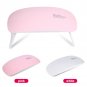 6W Mini LED UV Nail Lamp Dryer Curing Gel Polish Manicure Foldable White/Pink