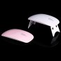 6W Mini LED UV Nail Lamp Dryer Curing Gel Polish Manicure Foldable White/Pink