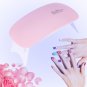 6W Mini LED UV Nail Lamp Dryer Curing Gel Polish Manicure Foldable White/Pink