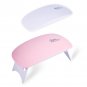 6W Mini LED UV Nail Lamp Dryer Curing Gel Polish Manicure Foldable White/Pink