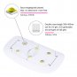6W Mini LED UV Nail Lamp Dryer Curing Gel Polish Manicure Foldable White/Pink