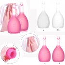 2Size Reusable Silicone Lady Feminine Soft Menstrual Period Leak Free Safety Cup
